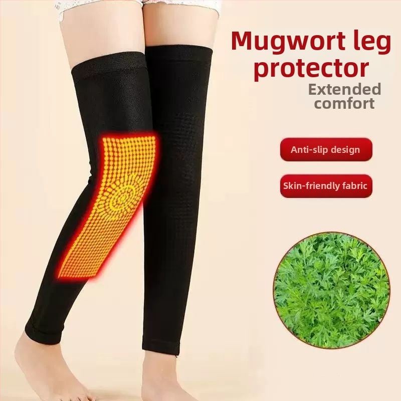 Джинджифилов протектор за коляното със самозагряваща се технология — универсален, спандекс, защита на коляното, 6 часа топлина