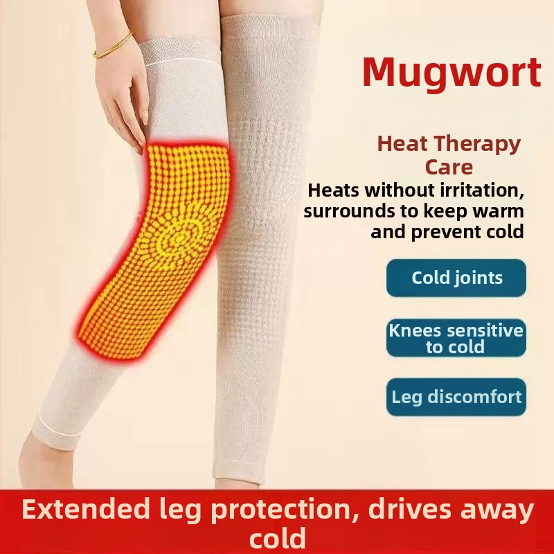 Джинджифилов протектор за коляното със самозагряваща се технология — универсален, спандекс, защита на коляното, 6 часа топлина