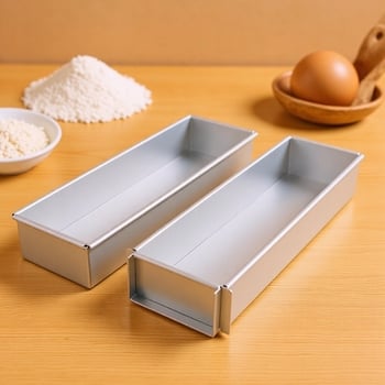 Jyf alumínium ötvözetű, fedeles tortaforma, téglalap alakú nyílással, tiramisu, sajttorta és mousse számára