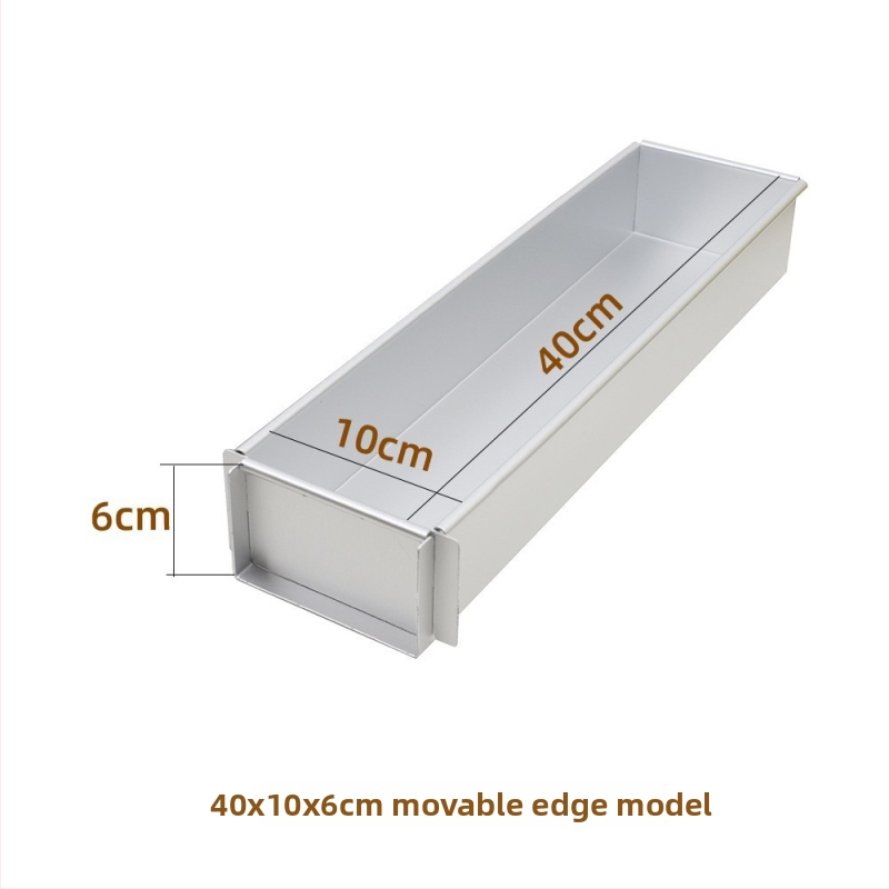Jyf aliuminio lydinio kepimo forma su dangteliu, stačiakampio atidarymo, tiramisu, sūrio pyragui ir mousse