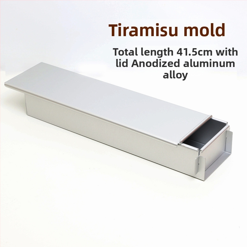 Jyf aliuminio lydinio kepimo forma su dangteliu, stačiakampio atidarymo, tiramisu, sūrio pyragui ir mousse