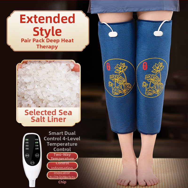 Elektriline soojendav põlvepatja soola kotikesega ja moksibustiooni kuuma kompressi jaoks koduseks füsioteraapias