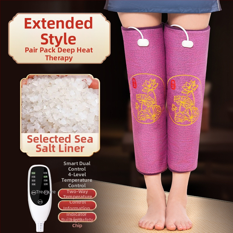 Elektriline soojendav põlvepatja soola kotikesega ja moksibustiooni kuuma kompressi jaoks koduseks füsioteraapias