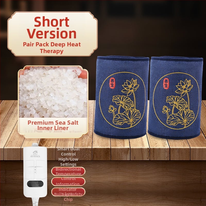 Elektriline soojendav põlvepatja soola kotikesega ja moksibustiooni kuuma kompressi jaoks koduseks füsioteraapias