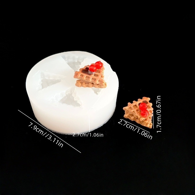 Silikonska kružna kalupa za tortu — Mini Egg Toast Strawberry serija, za fondan dekoracije