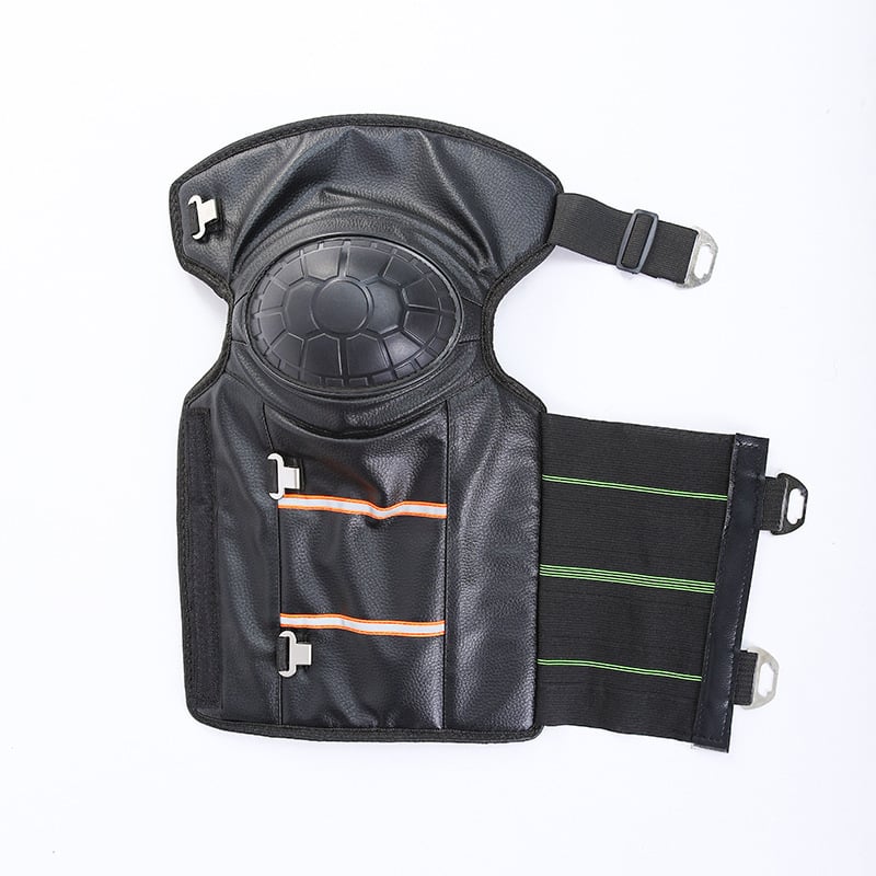 Ādas ceļgalu sargi ar vilnas oderi, biežas, vēja izturīgas un aukstumizturīgas, piemērotas motocikla un elektriskā velosipēda braukšanai (pieaugušie, vīrieši un sievietes)