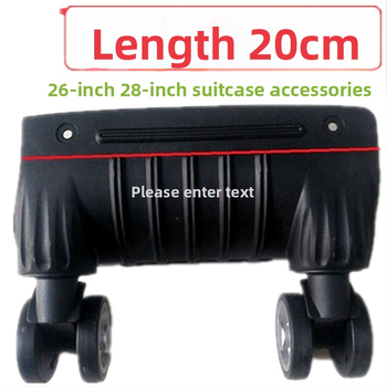 Bagažinių ratukai - vienos dalies konstrukcija, amortuojantys šokius, universali suderinamumas, ABS medžiaga