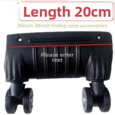 Bagažinių ratukai - vienos dalies konstrukcija, amortuojantys šokius, universali suderinamumas, ABS medžiaga