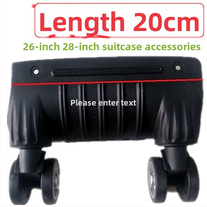 Bagažinių ratukai - vienos dalies konstrukcija, amortuojantys šokius, universali suderinamumas, ABS medžiaga