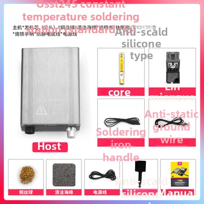 Stație de lipit termostatică T245 pentru reparații telefoane mobile, temperatură reglabilă, vârf curbat C245, 220V