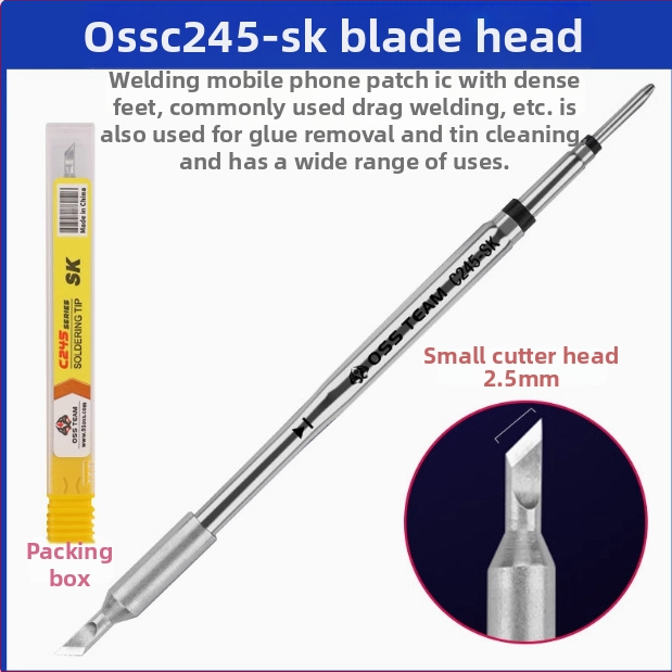 Stație de lipit termostatică T245 pentru reparații telefoane mobile, temperatură reglabilă, vârf curbat C245, 220V