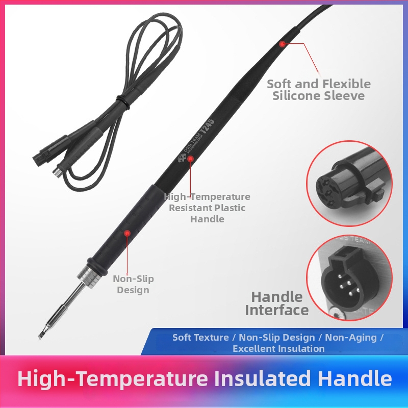 Stație de lipit termostatică T245 pentru reparații telefoane mobile, temperatură reglabilă, vârf curbat C245, 220V