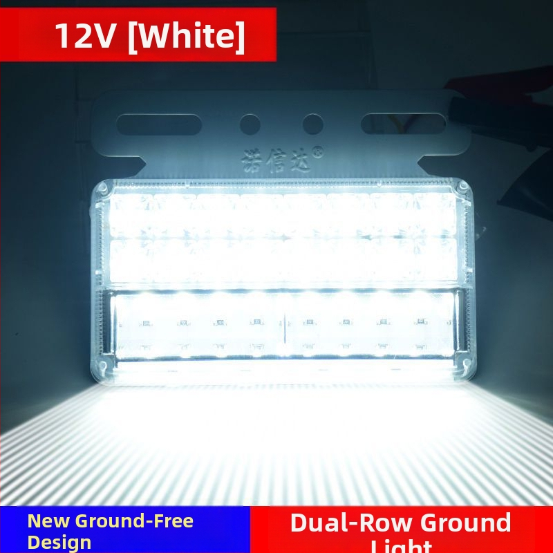 LED странична светлина за ремаркето на камион, 12/24V, IP68 водоустойчива, двойна редица LED, корпус от PC, живот 50 000 ч