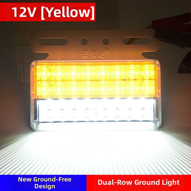LED странична светлина за ремаркето на камион, 12/24V, IP68 водоустойчива, двойна редица LED, корпус от PC, живот 50 000 ч