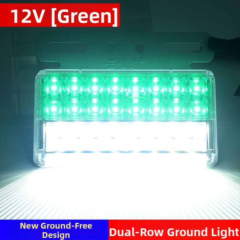 LED странична светлина за ремаркето на камион, 12/24V, IP68 водоустойчива, двойна редица LED, корпус от PC, живот 50 000 ч