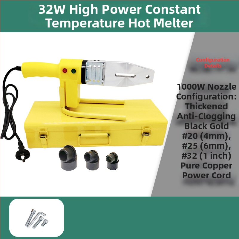 Sudură prin topire pentru țevi PPR, cu afișaj digital și control de temperatură constantă (50 Hz, 220 V)