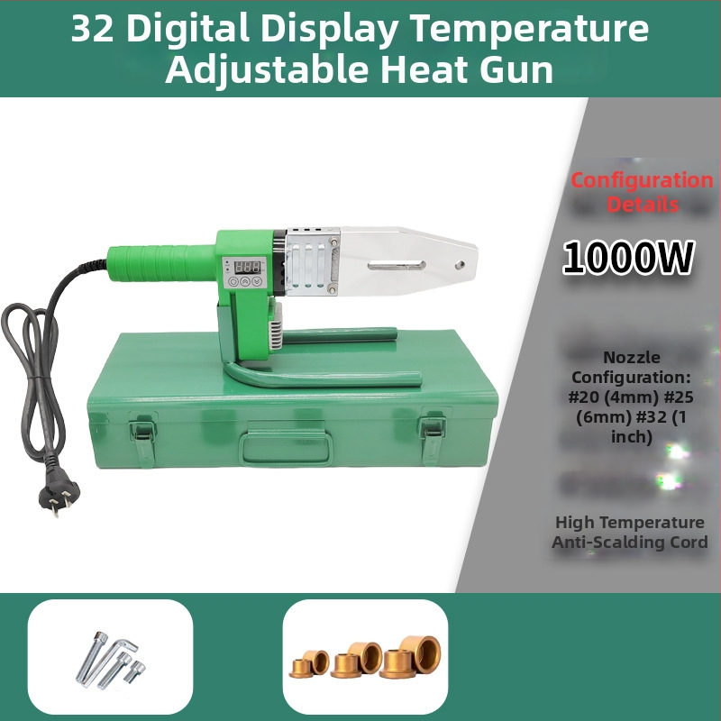Sudură prin topire pentru țevi PPR, cu afișaj digital și control de temperatură constantă (50 Hz, 220 V)