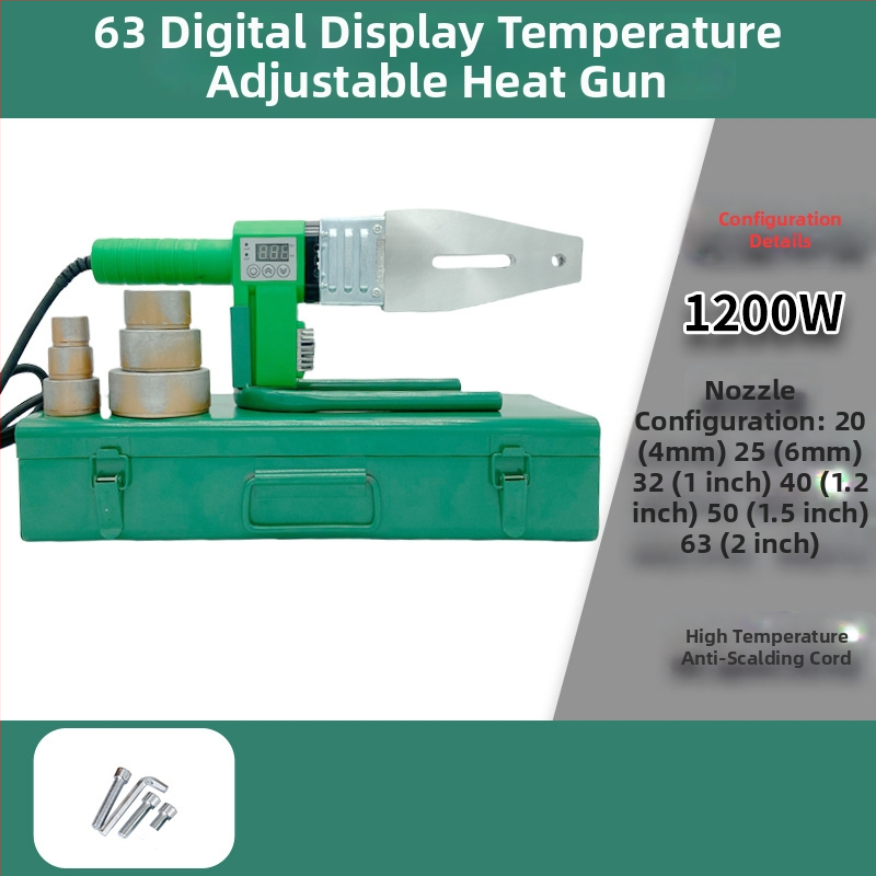 Sudură prin topire pentru țevi PPR, cu afișaj digital și control de temperatură constantă (50 Hz, 220 V)