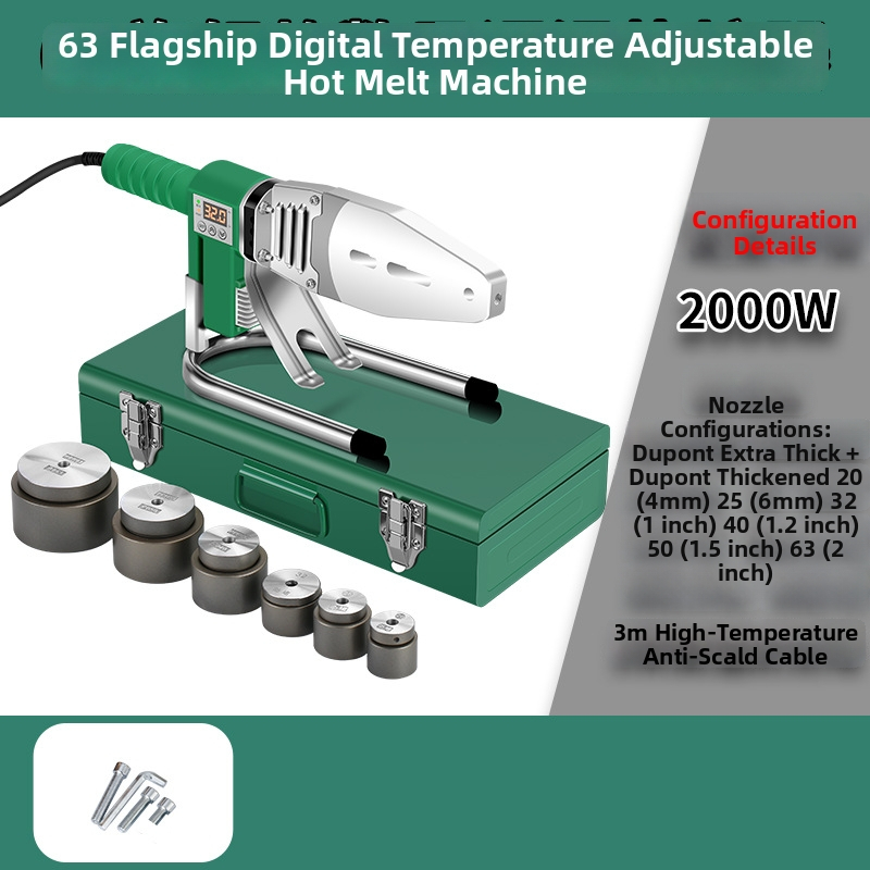 Sudură prin topire pentru țevi PPR, cu afișaj digital și control de temperatură constantă (50 Hz, 220 V)