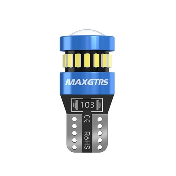 12V T10 LED крушка с леща за W5W светлина за позиционна светлина и светлина на регистрационния номер – универсално plug-in