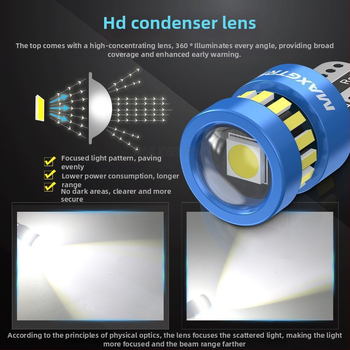 12V T10 LED крушка с леща за W5W светлина за позиционна светлина и светлина на регистрационния номер – универсално plug-in