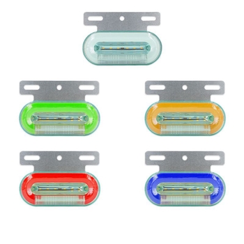 LED šoninė ženklinimo lemputė vilkikui, atspari vandeniui, 12/24V, IP67, Medžiaga: plieno plokštė + ABS korpusas, Tarnavimo laikas 50000 h