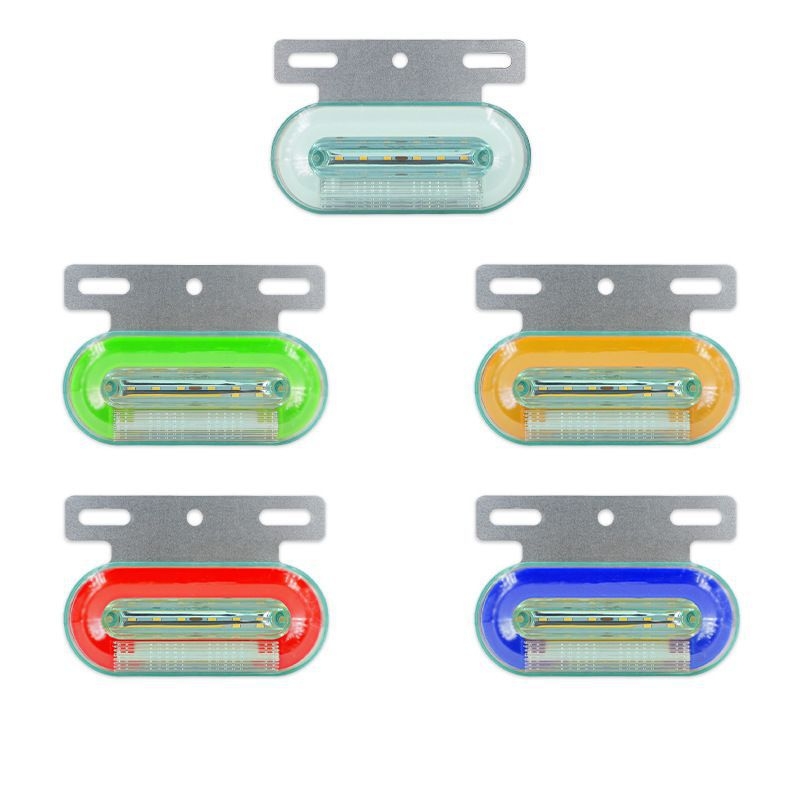 LED šoninė ženklinimo lemputė vilkikui, atspari vandeniui, 12/24V, IP67, Medžiaga: plieno plokštė + ABS korpusas, Tarnavimo laikas 50000 h