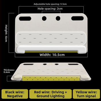 Ултратънък страничен светлинен модул за камион, COB LED, 12-24V, 8W, водоустойчив, алуминиев субстрат, модел New Edge Light