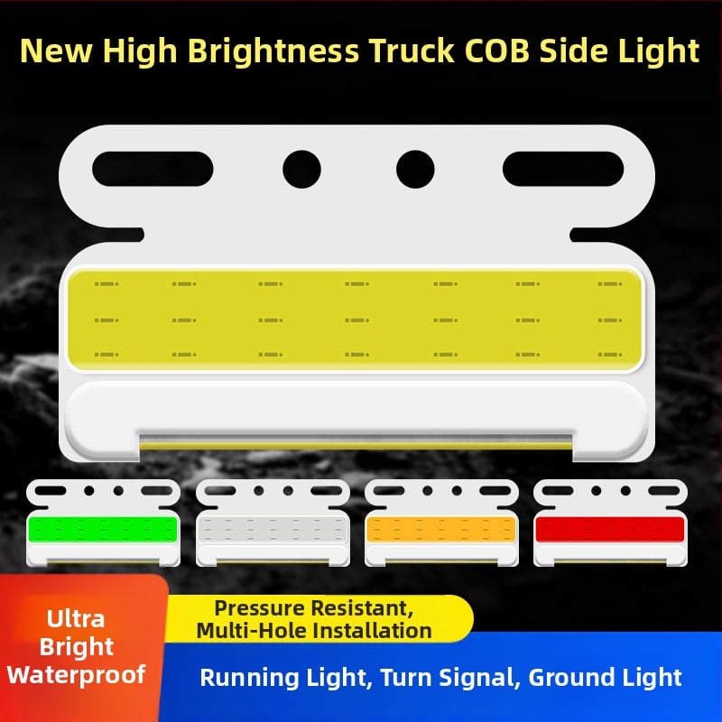 Ултратънък страничен светлинен модул за камион, COB LED, 12-24V, 8W, водоустойчив, алуминиев субстрат, модел New Edge Light