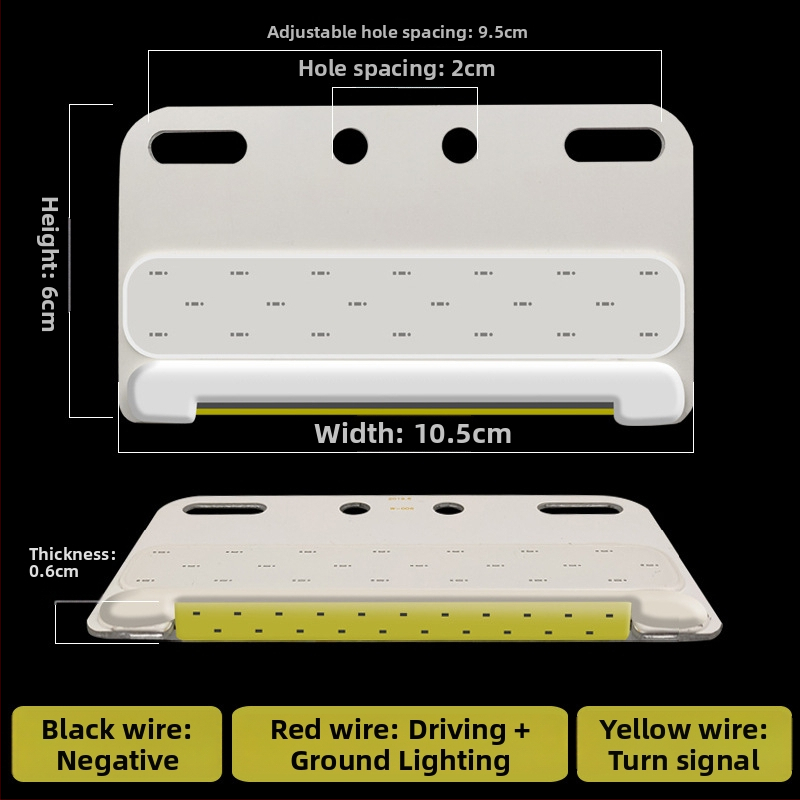 Ултратънък страничен светлинен модул за камион, COB LED, 12-24V, 8W, водоустойчив, алуминиев субстрат, модел New Edge Light