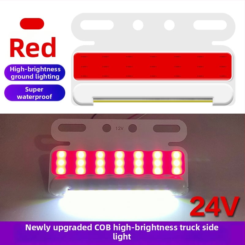 Ултратънък страничен светлинен модул за камион, COB LED, 12-24V, 8W, водоустойчив, алуминиев субстрат, модел New Edge Light