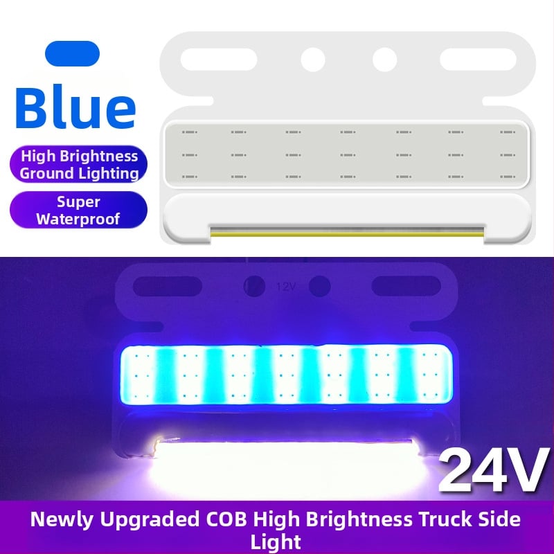 Ултратънък страничен светлинен модул за камион, COB LED, 12-24V, 8W, водоустойчив, алуминиев субстрат, модел New Edge Light