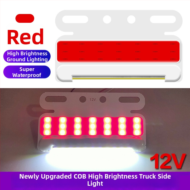 Ултратънък страничен светлинен модул за камион, COB LED, 12-24V, 8W, водоустойчив, алуминиев субстрат, модел New Edge Light