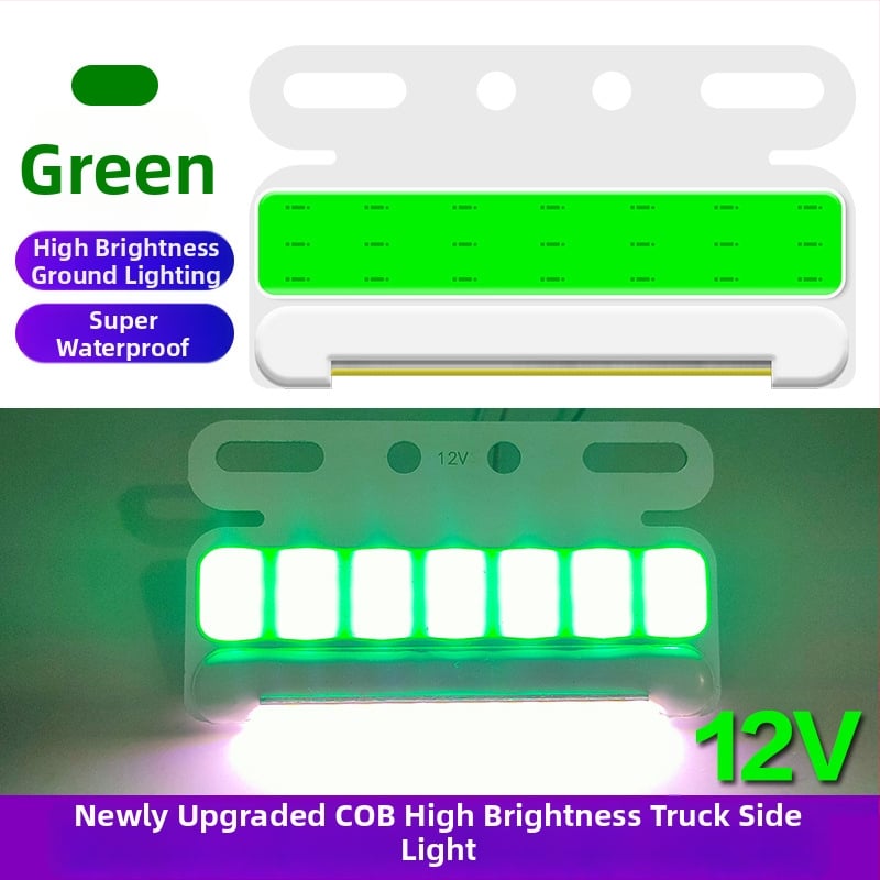 Ултратънък страничен светлинен модул за камион, COB LED, 12-24V, 8W, водоустойчив, алуминиев субстрат, модел New Edge Light