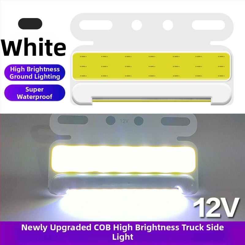 Ултратънък страничен светлинен модул за камион, COB LED, 12-24V, 8W, водоустойчив, алуминиев субстрат, модел New Edge Light
