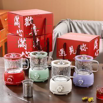 Kels Veselības tējkanna — borosilikāta stikls, modelis JJ-20360B, tilpums līdz 1 L, 360 W pie 220 V, mehāniskā vadība