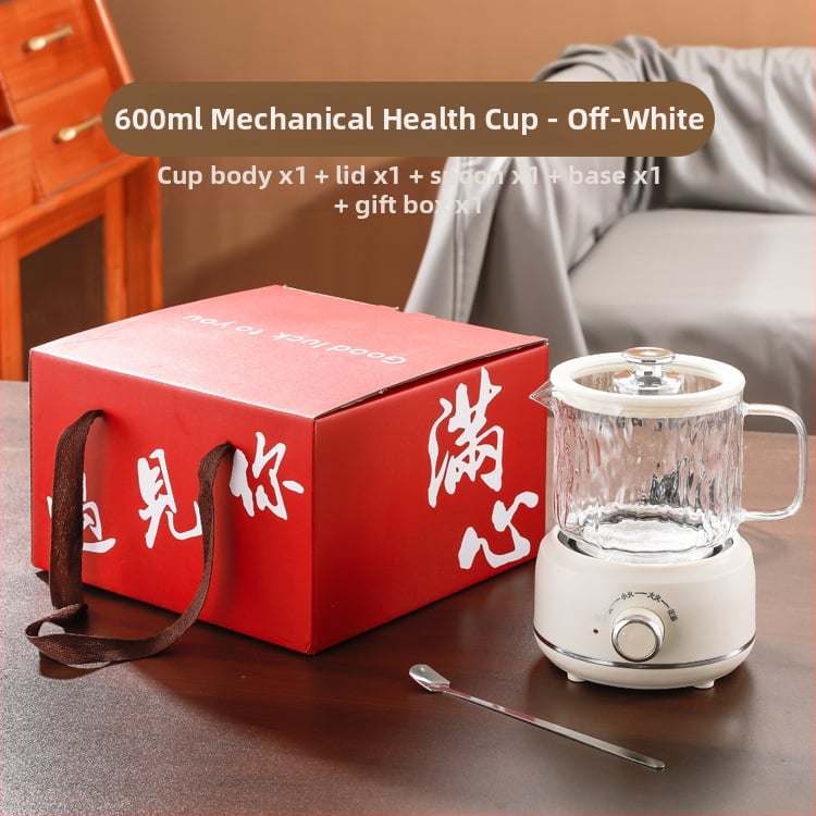 Kels Veselības tējkanna — borosilikāta stikls, modelis JJ-20360B, tilpums līdz 1 L, 360 W pie 220 V, mehāniskā vadība