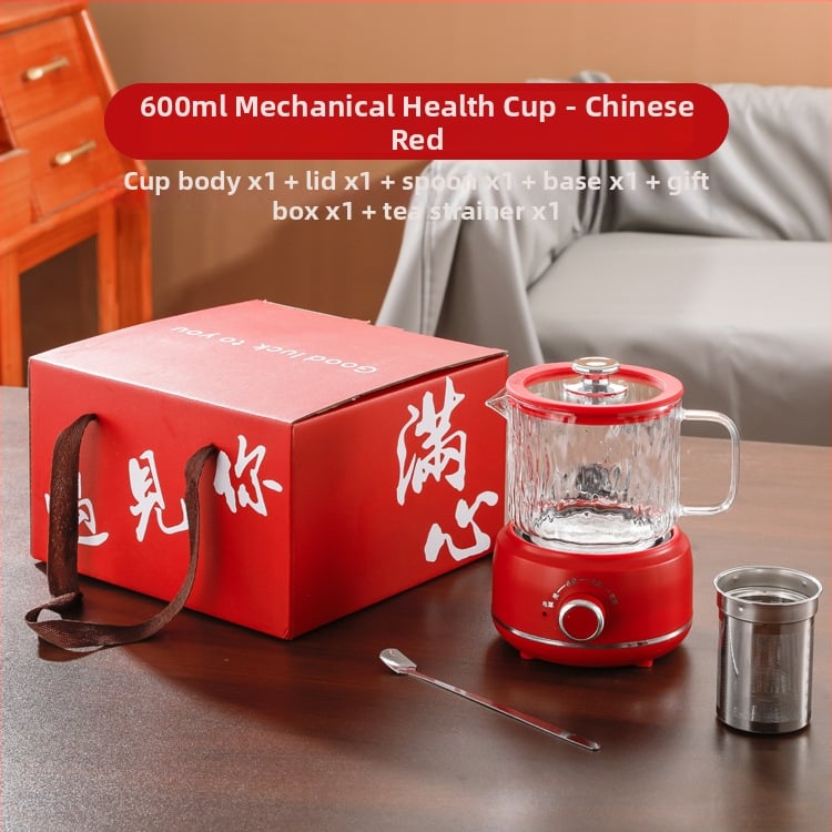 Kels Veselības tējkanna — borosilikāta stikls, modelis JJ-20360B, tilpums līdz 1 L, 360 W pie 220 V, mehāniskā vadība