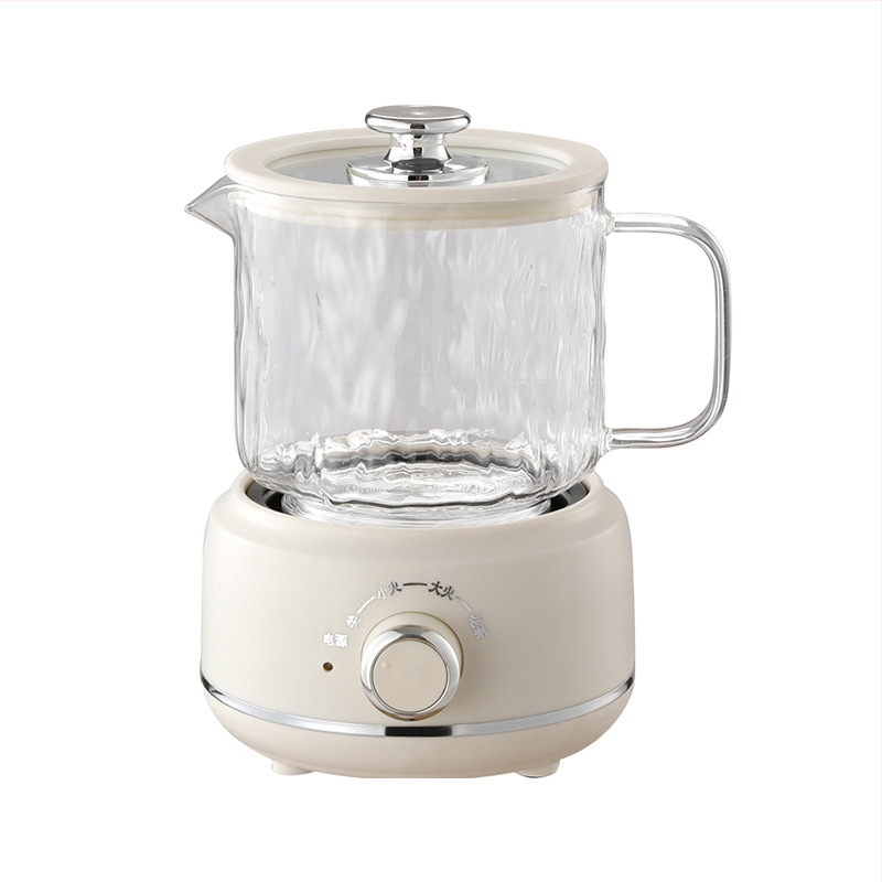 Kels Veselības tējkanna — borosilikāta stikls, modelis JJ-20360B, tilpums līdz 1 L, 360 W pie 220 V, mehāniskā vadība