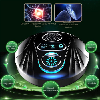 Beltéri ultrahangos szúnyogirtó lámpa fotokatalitikus technológiával, újratölthető, otthoni használatra – 2021 tavasz