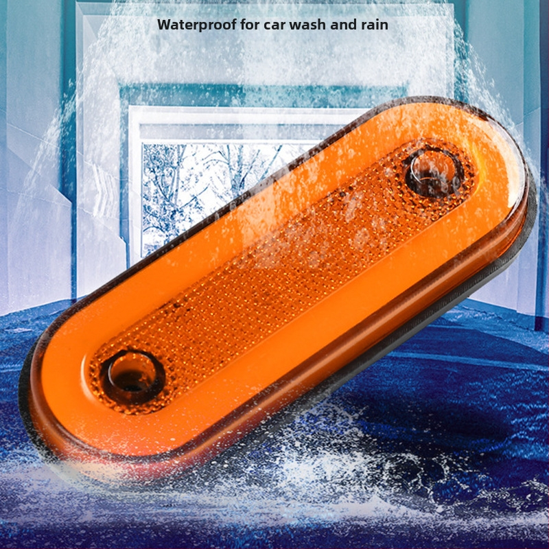 LED šviesos vadovas šoninis žibintas sunkvežimiams, 12-24V DC, plastikas + aliuminis, 6000 lm