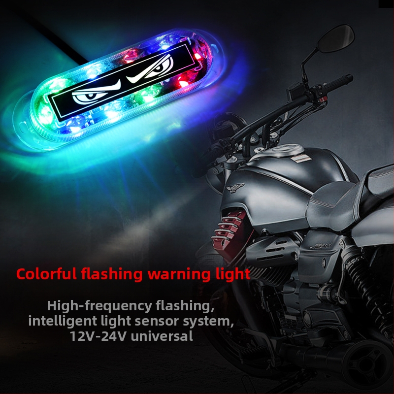 LED indikatorinė šviesa krovininiams automobiliams ir motociklams (12–24V, vandeniui atsparus ABS plastikas, LED, 5000 valandų tarnavimo laikas)