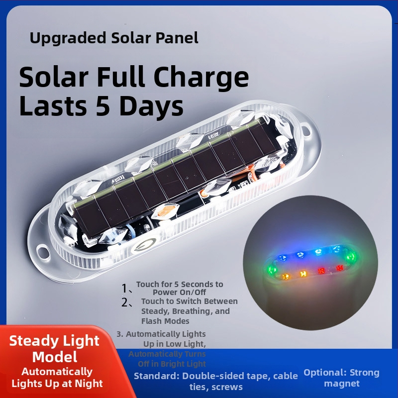 LED indikatorinė šviesa krovininiams automobiliams ir motociklams (12–24V, vandeniui atsparus ABS plastikas, LED, 5000 valandų tarnavimo laikas)