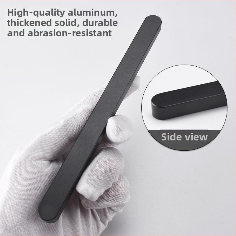 Posuvná dverová rukoväť - samolepiaca, bez vŕtania, hliníková s anodizovaným povrchom, model: malá zlatá tyčová rukoväť s drážkou