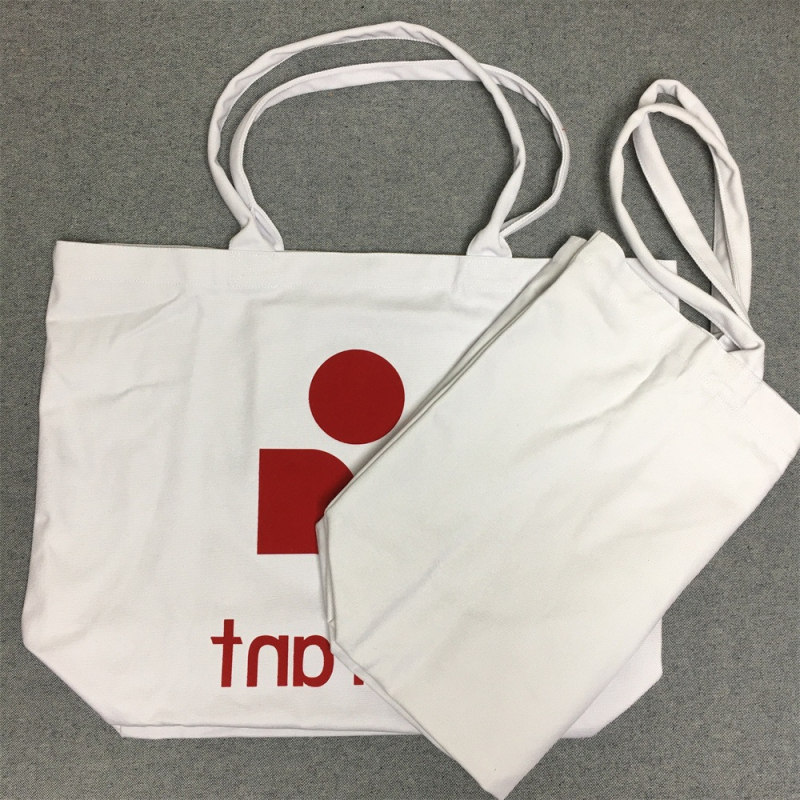 Geantă Tote din pânză cu închidere magnetică, căptușeală din pânză, buzunar pentru telefon și buzunar intern patch, bretele duble