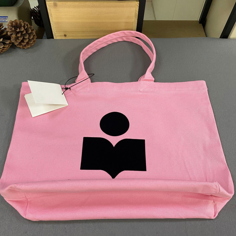 Geantă Tote din pânză cu închidere magnetică, căptușeală din pânză, buzunar pentru telefon și buzunar intern patch, bretele duble