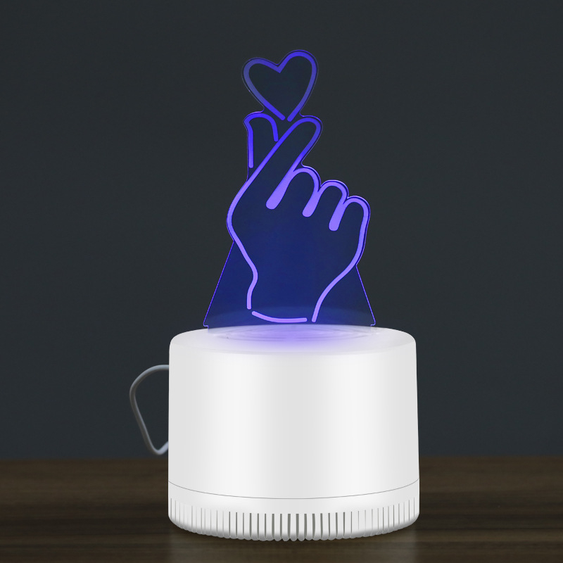 3D lampa na komára – fotokatalytická vnútorná lampa, vhodná pre priestory do 20 m², puzdro PP + akryl, neotáčavá, ovládanie svetelnou vlnou