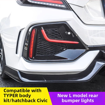 LED L-tvarované denné svetlá pre Civic hatchback desiatej generácie, 24W, značka TYPY