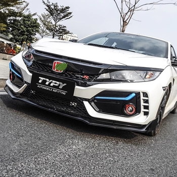 LED L-tvarované denné svetlá pre Civic hatchback desiatej generácie, 24W, značka TYPY