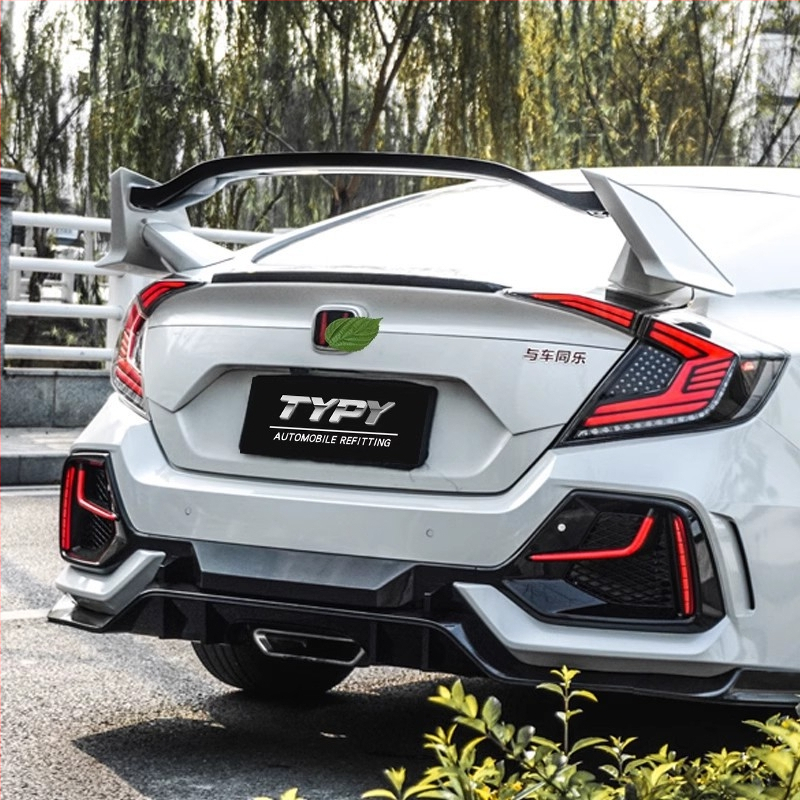 LED L-tvarované denné svetlá pre Civic hatchback desiatej generácie, 24W, značka TYPY